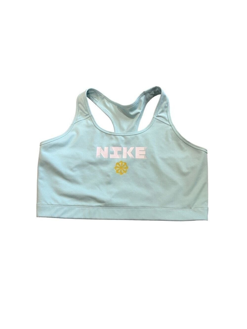 Nike Sports Bra Size 3XL blue Dri Fit athletic racer back